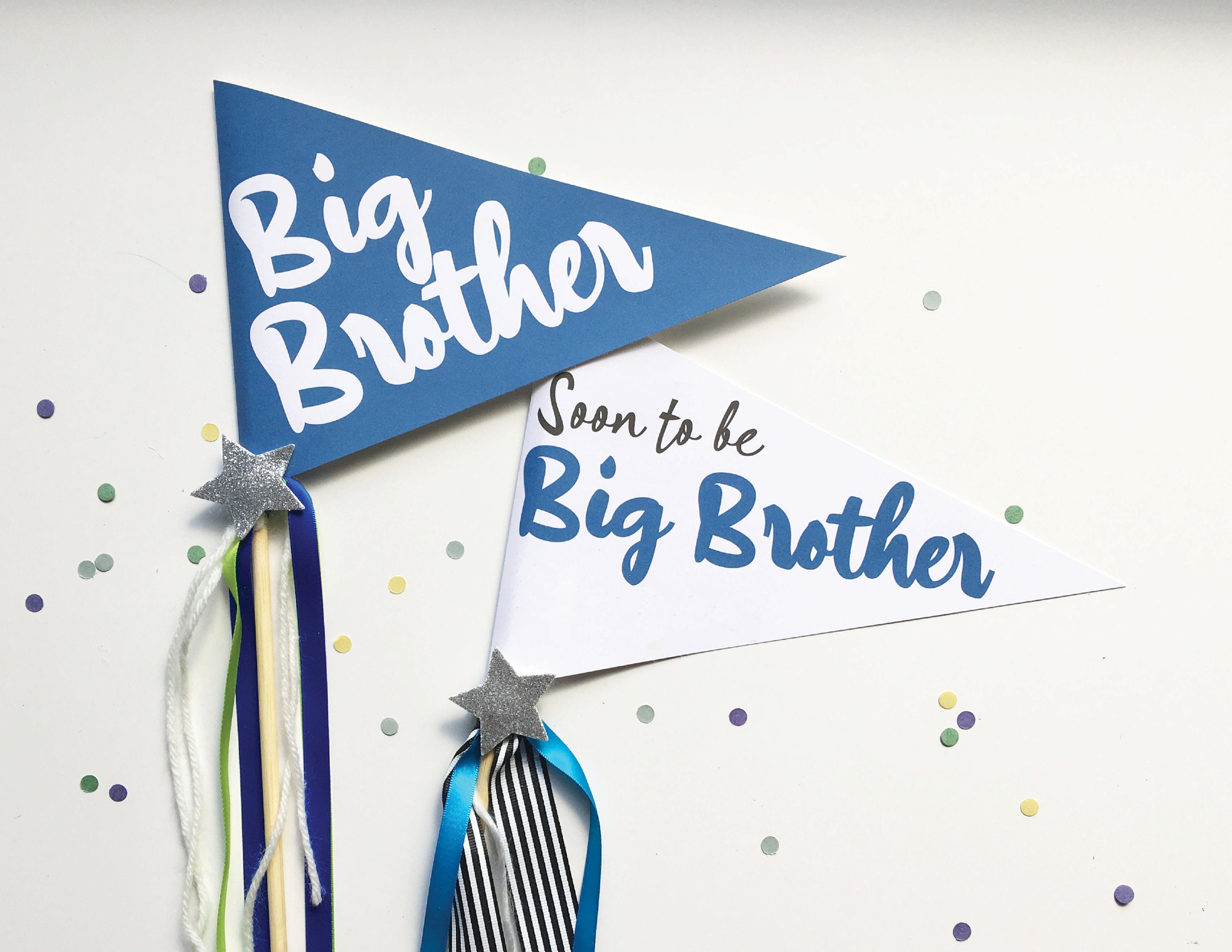 Big Brother Pennant Flags | Soon to Be Big Brother | Big Brother Gift ...