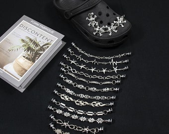 Coole Croc Kette Charms Croc Pin Schuh Charm Für Frauen personalisiert Croc Schmuck Gold Silber Kette