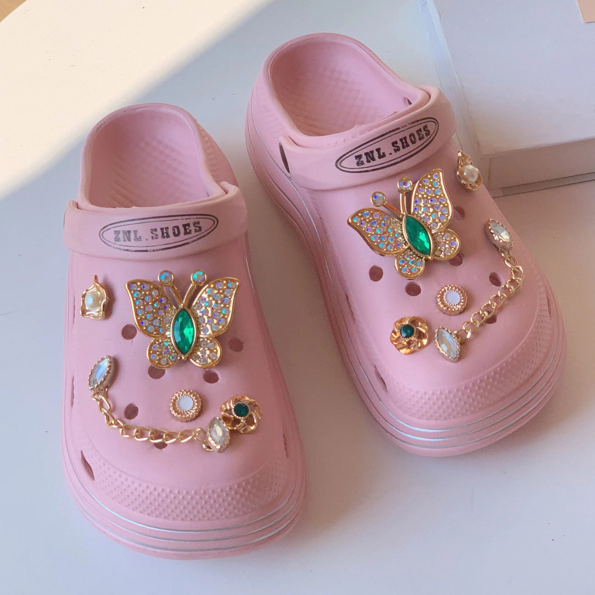 12 Charms Strass Pour Décorer Crocs - Accessoires De Mode Pour Chaussures, Sandales, Sabots
