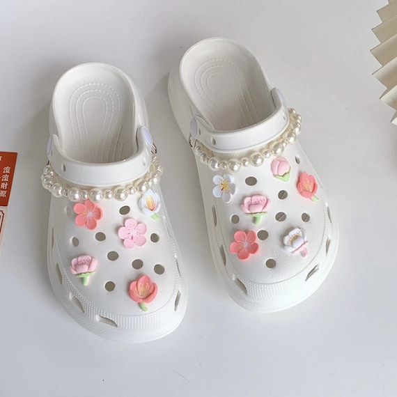 Cute Flower Croc Charms Set for Girls Croc Pin Shoe Charm for 