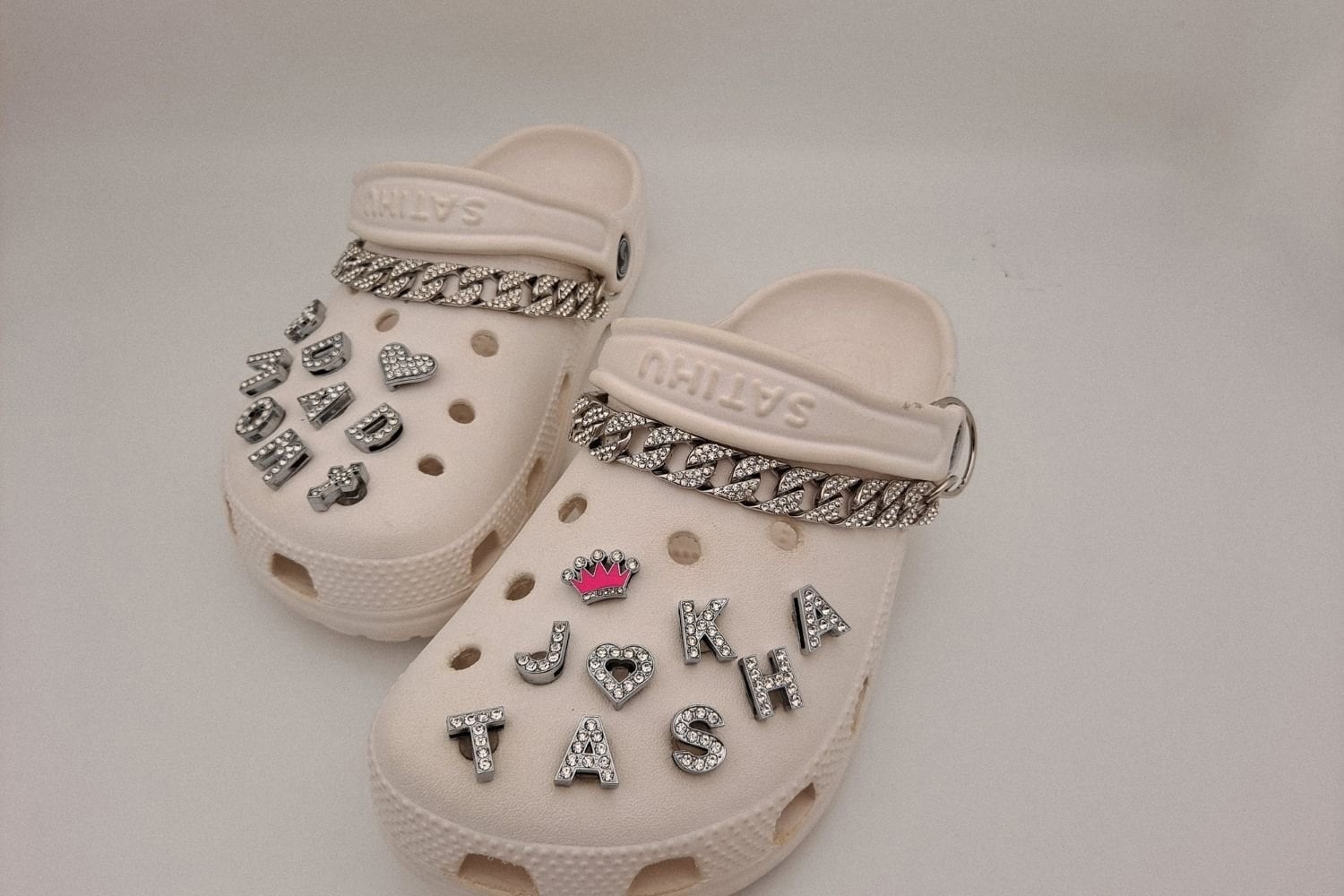 Croc Shoe Charms Glitter Rhinestone Letter Crystal Alphabet Shoes  Decorations Jewelry Slider Bracelet Wristbands Pins for Croc - AliExpress