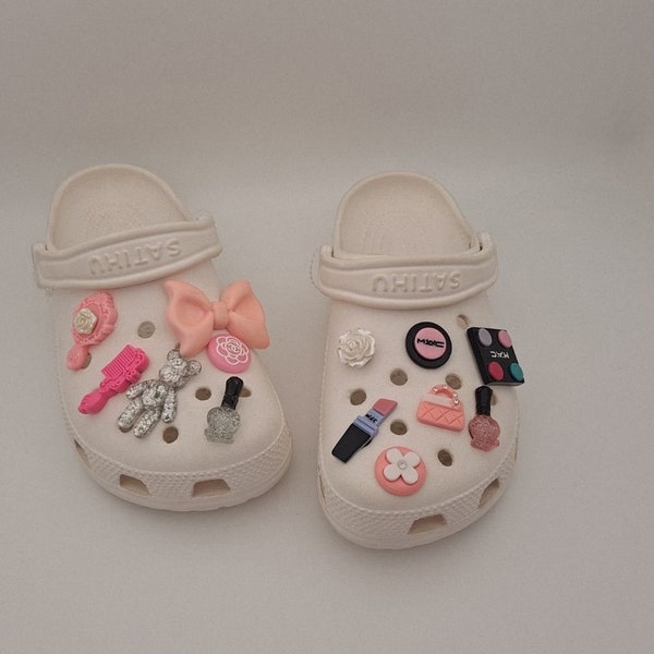 13pcs Cute Bear Designer Croc Charm Set For Girls Kawaii Croc Pin Luxury Shoe Charm For Women Personalized Croc Jewelry