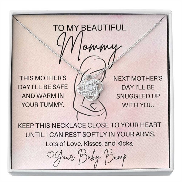 Mommy to Be necklace from your baby bump, perfect gift for mother's day, birthday, baby shower, or just because