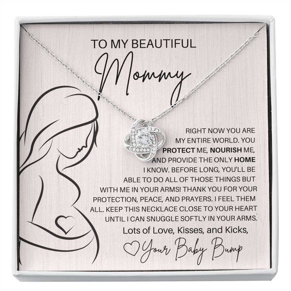 Mommy to Be necklace from your baby bump, perfect gift for mother's day, birthday, baby shower, or just because