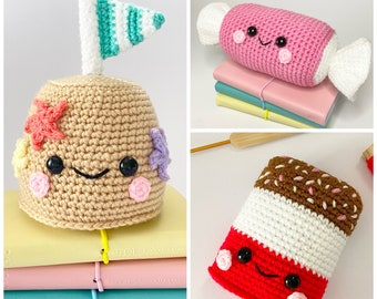 Summer Series Bundle - PDF Amigurumi Crochet Pattern Sandcastle Candy Ice lolly Popsicle