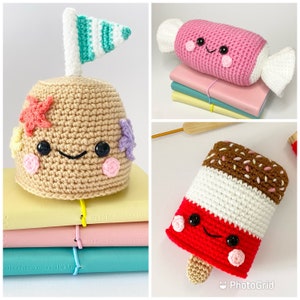 Summer Series Bundle - PDF Amigurumi Crochet Pattern Sandcastle Candy Ice lolly Popsicle