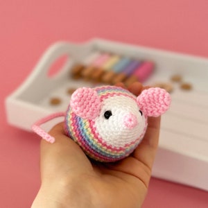 Edna the Yarn Shop Mouse Easy Amigurumi PDF Crochet pattern image 2