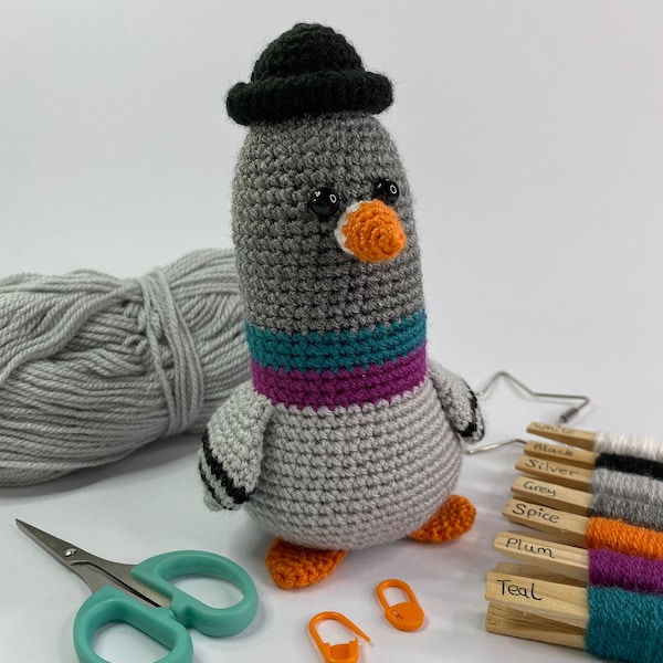 Mr Umbridge the Business Pigeon - Amigurumi PDF Crochet Pattern