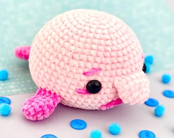 Barnaby the Blobfish - Amigurumi PDF Crochet Pattern Easy Fish
