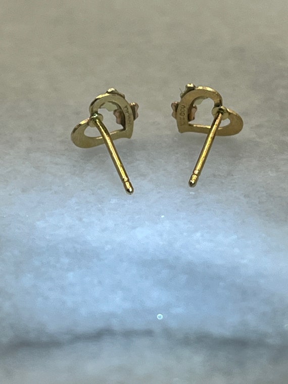 Vintage 10K Black Hills Gold Earrings Coleman Com… - image 3