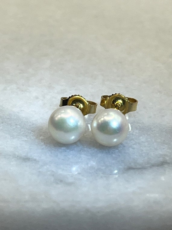 Vintage 14K Pearl Earrings