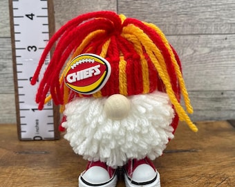 Football Gnomes|Gnomes with Shoes|Small Gnomes|Handmade Gnomes|Gnomes|Handmade Gnomes|Chiefs|Kansas City Chiefs