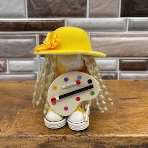 Little Painter Gnomes|Artist Gnomes|Little Gnomes|Gnomes with Shoes|Standing Gnome|Gnomes|Handmade Gnomes
