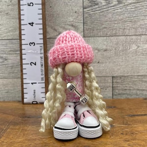 Small Weightlifting Gnome|Small Barbell Gnomes|Small Gnomes|Gnomes with Hats|Gnomes with Shoes|Gnomes|Handmade Gnomes