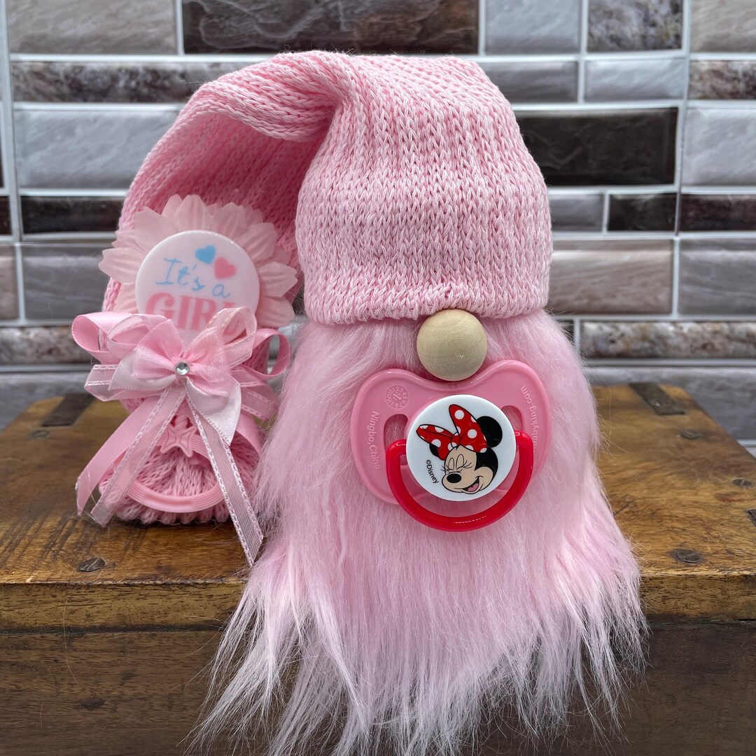 Baby Shower Gnomesbaby Gnomegnomes With Pacifiersgirl Gnomesbaby Shower