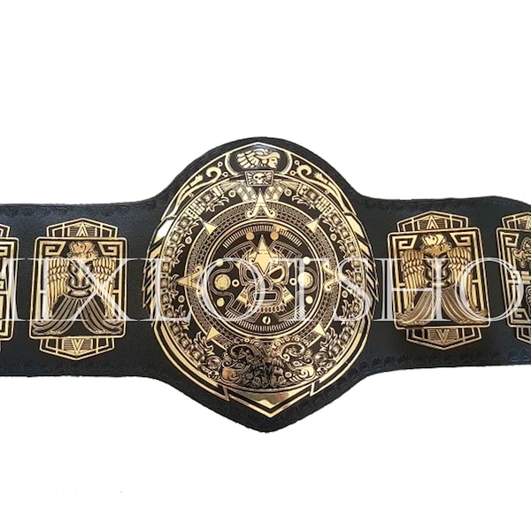 Lucha Championship Heavyweight Underground Wrestling Belt Real Leather Zinc Plates