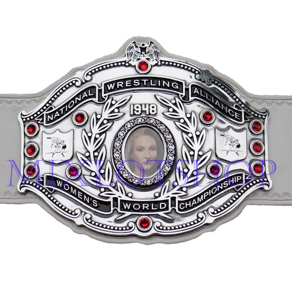 NWA Women's World Championship Wrestling Belt Title Zinc
