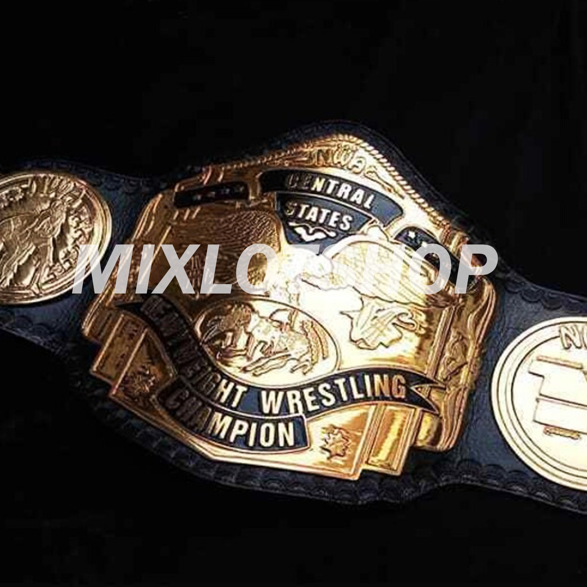 NWA Central States Heavyweight Championship Wrestling Tile Belt - Etsy