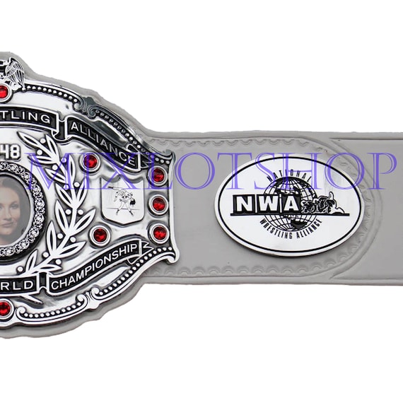 NWA Women's World Championship Wrestling Belt Title Zinc With