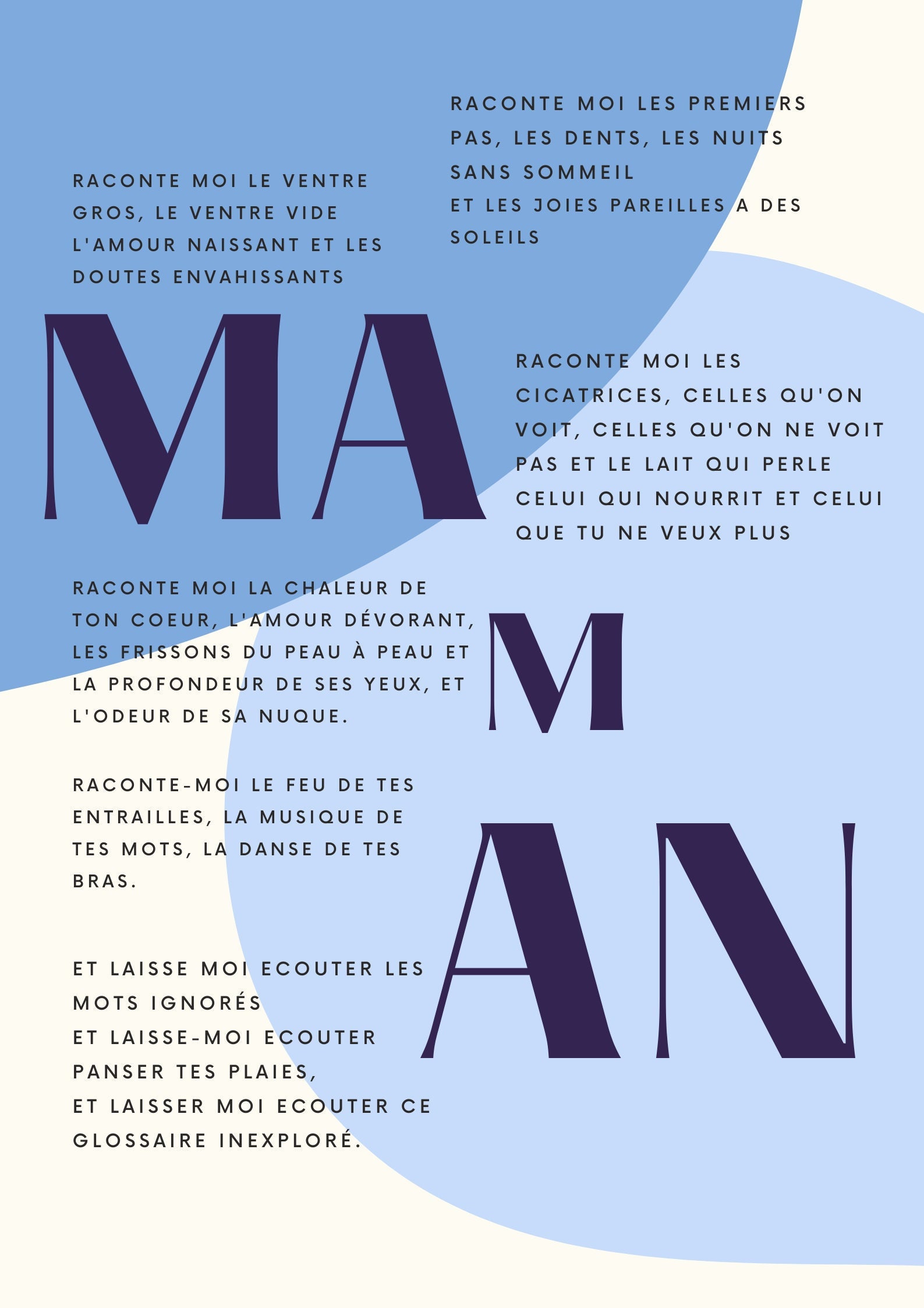 Affiche Poème Maman