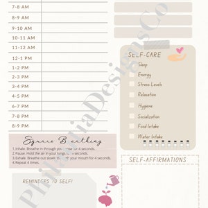 Daily Wellness Planner/Journal
