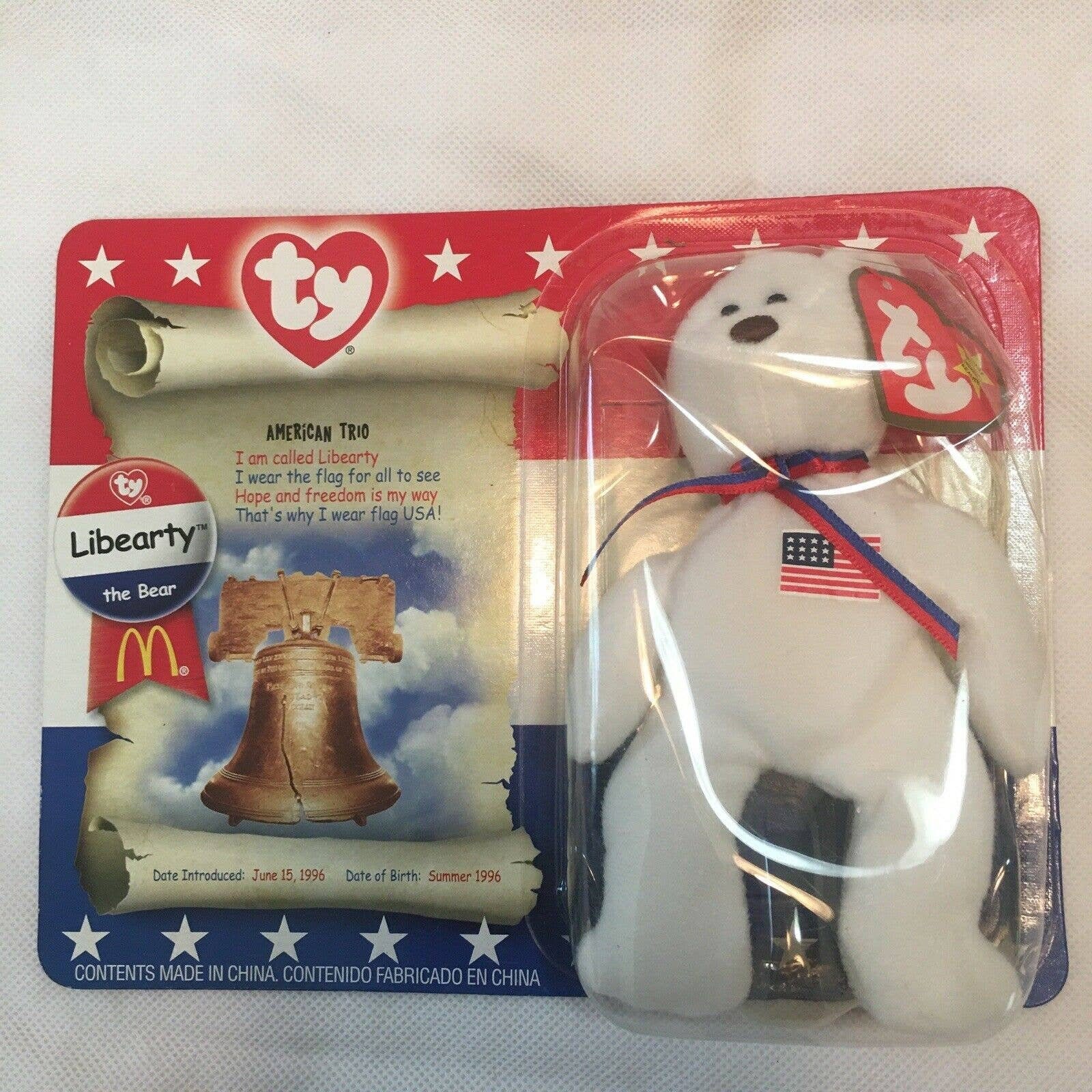 Libearty beanie online baby 1996
