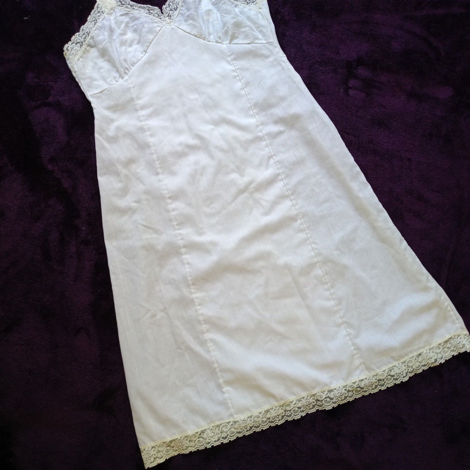 Femme Coton Blanc Dentelle Bordure Jupe Trapèze Demi Slip Jupon Sécurité