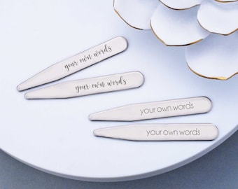 Gift for Husband Custom Engraved Collar Stays in Your Own Words, Personalized Gift for Groom,, Engraved Gift for Wedding Party, Gift for Him