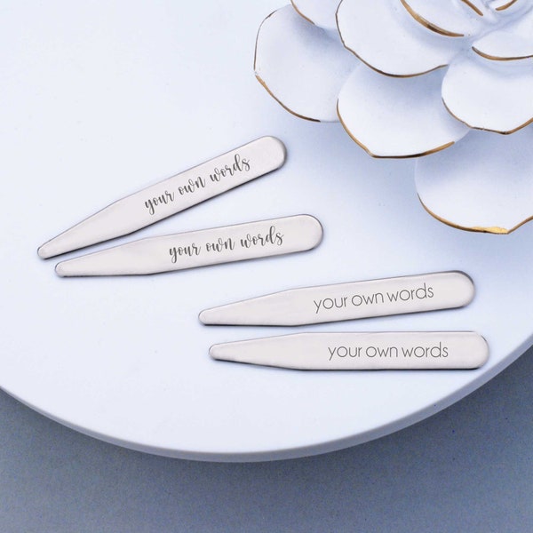 Gift for Husband Custom Engraved Collar Stays in Your Own Words, Personalized Gift for Groom,, Engraved Gift for Wedding Party, Gift for Him