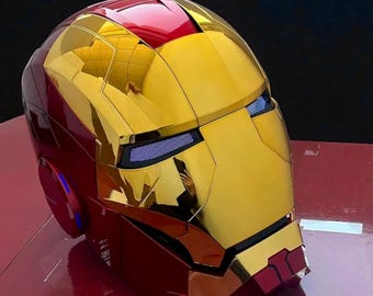 iron man cosplay helmet lights Iron man MK5 Style Electronic Helmet Mask – Voice Control Light Up Wearable  Cosplay