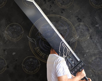 Buster Sword Metal Replica - 55” Final Fantasy 7 Life Size Prop | Cloud Strife Destruction Sword