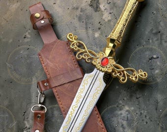 Rogier’s Rapier 37” Hand Forged Metal Replica - Elden Ring Life Size Prop - Full Tang Steel Fencing Sword - Noble Knight Cosplay