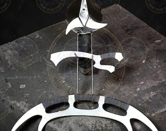 Klingon Warrior Steel Set - 37” Bat'leth, 12” Mek'leth & 8” Daqtagh | Full Metal Star Trek Prop Replica