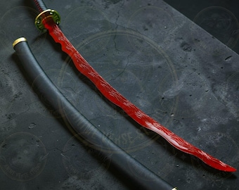 Rivers of Blood Katana Metal Replica - Elden Ring Full Tang Hand Forged Sword | Soulsborne Sword