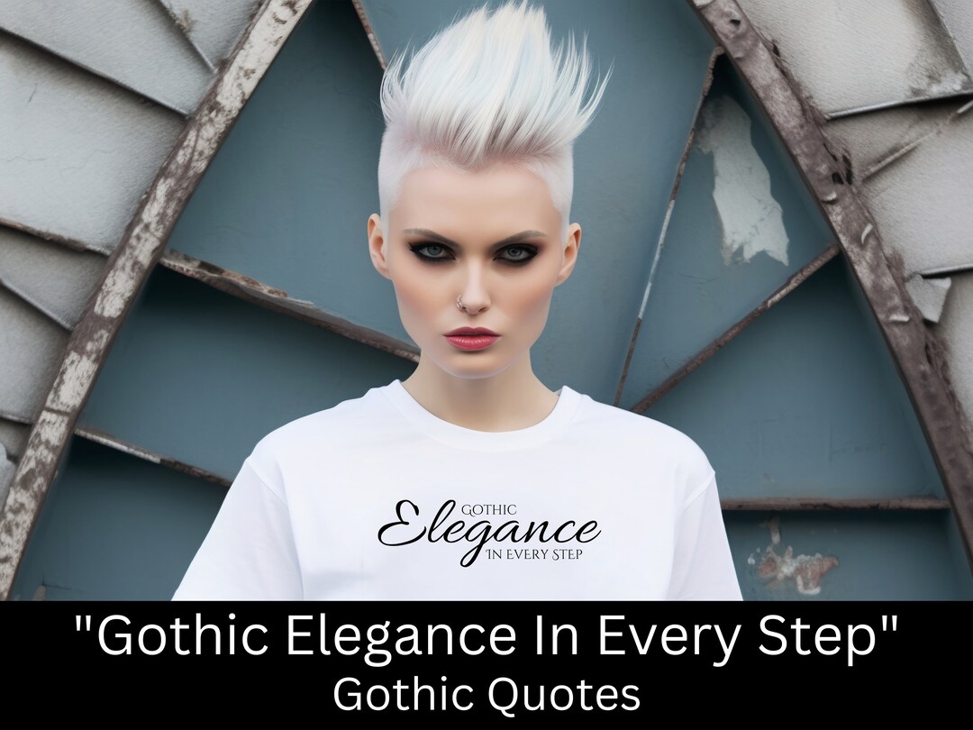 Gothic Shirt gothic Elegance in Every Step Pastel - Etsy