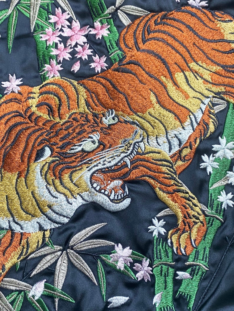 Embroidered Tiger Jacket Japanese Yokosuka Jacket Vintage - Etsy