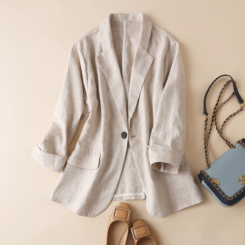 Linen Suits for Women 100 Linen Suits Fashion Casual Linen Etsy