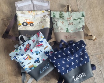 Kinderruck mit Namen Kindergartenrucksack mit Namen handmade