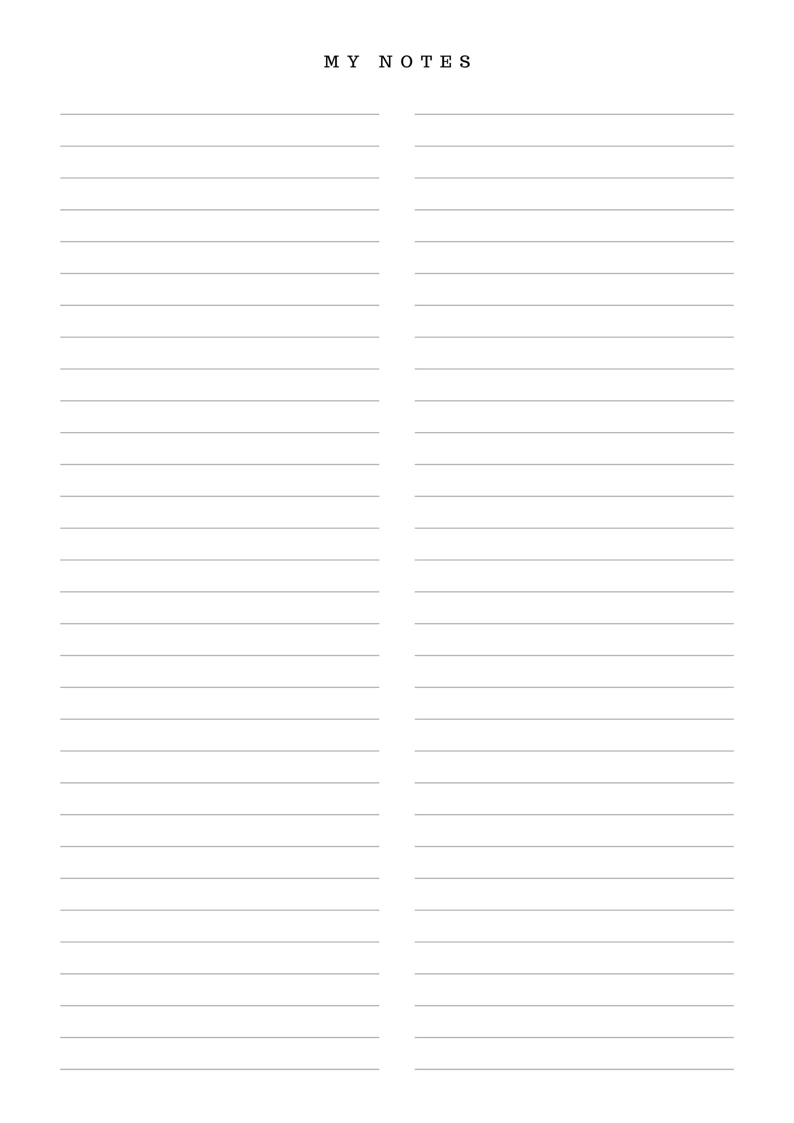 Journal Note Paper Printable Printable Journal Paper - Etsy