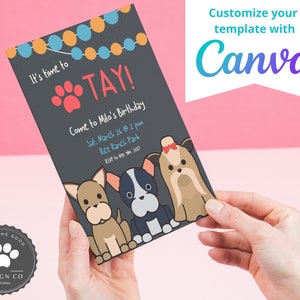 Dog Birthday Customizable Invitation