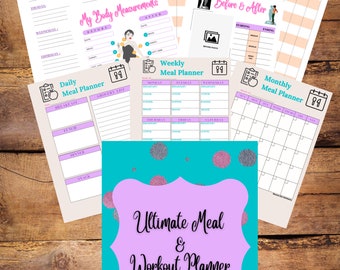 Printable Meal and Workout Planner