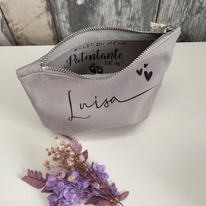 Kosmetiktasche „BOTSCHAFT“ - personalisiert mit versteckter Botschaft - Geschenkidee für Frauen und Mädchen - verschiedene Farben