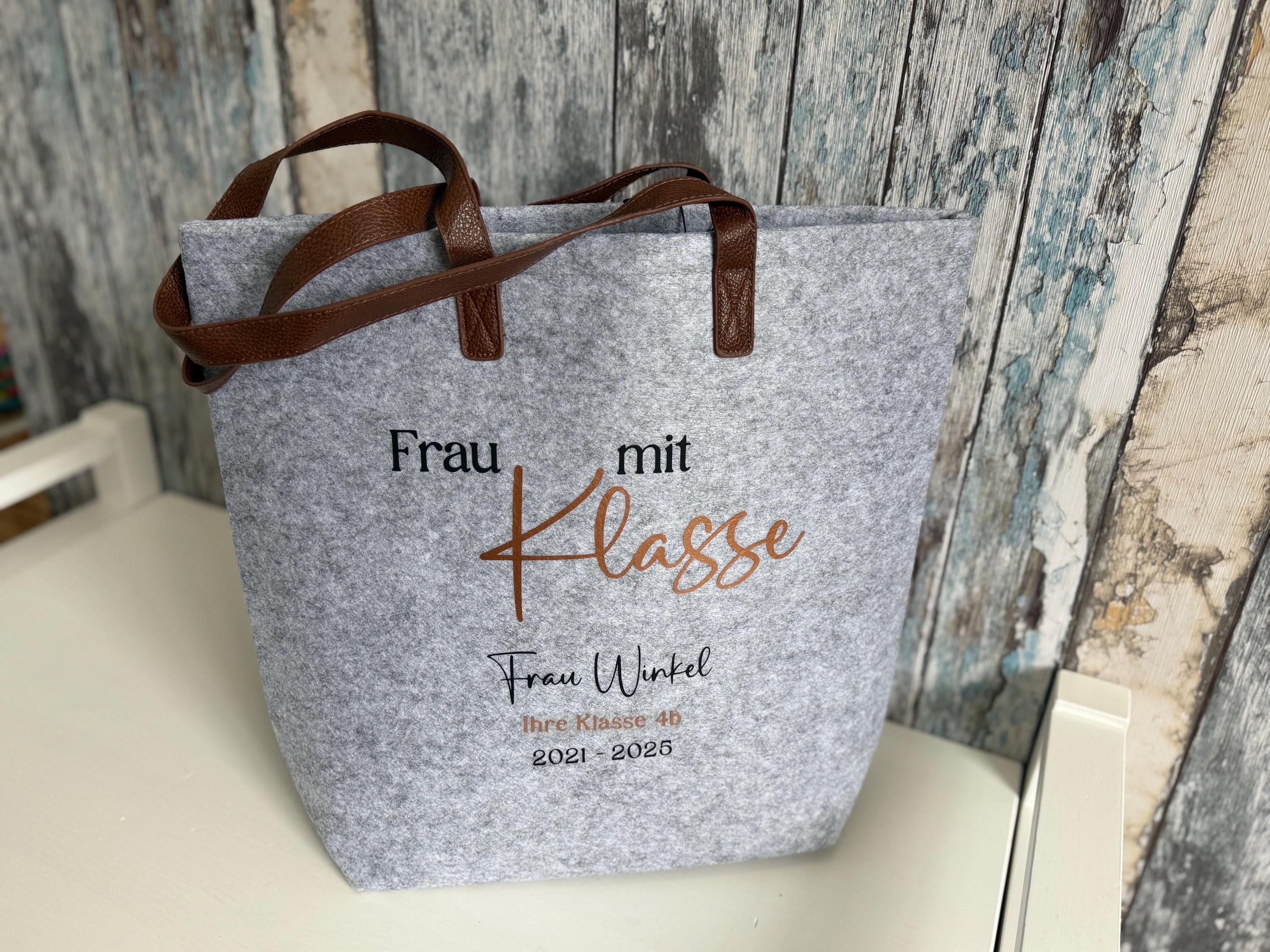 Spreadshirt Einkaufstasche „Lehrerin Definition Frau Mit Klasse“ – Nachhaltiges Geschenk Für Lehrer