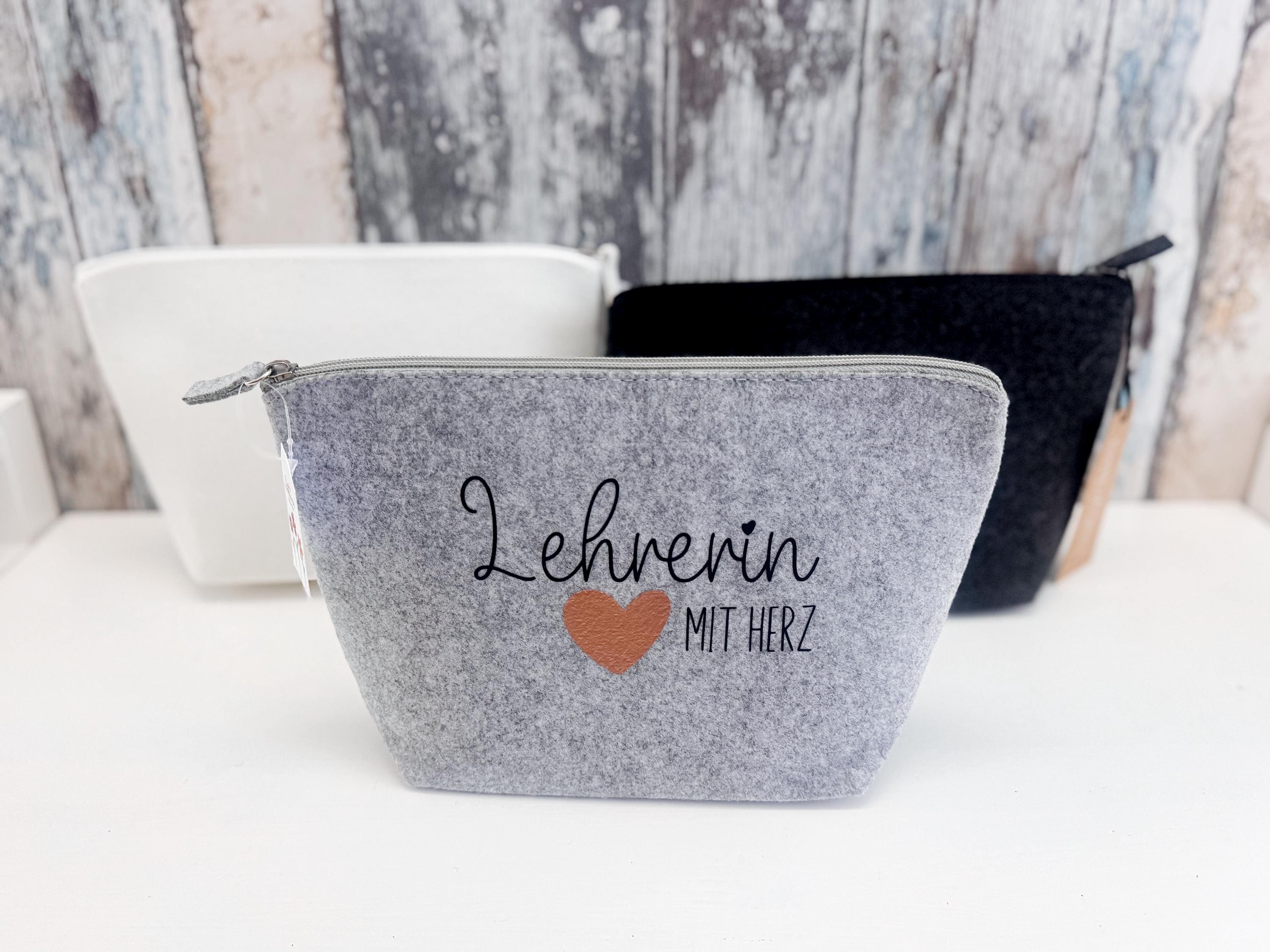 Stylische Kosmetiktasche Als Dankeschön-Geschenk Für Lehrerinnen – Weißes Make-up-Etui, Praktisch & Hübsch