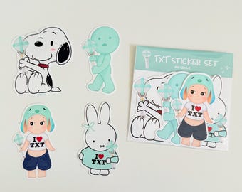 Tomorrow x Together Sticker Bundle (Miffy, Sonny Angel, Snoopy, Smiski)