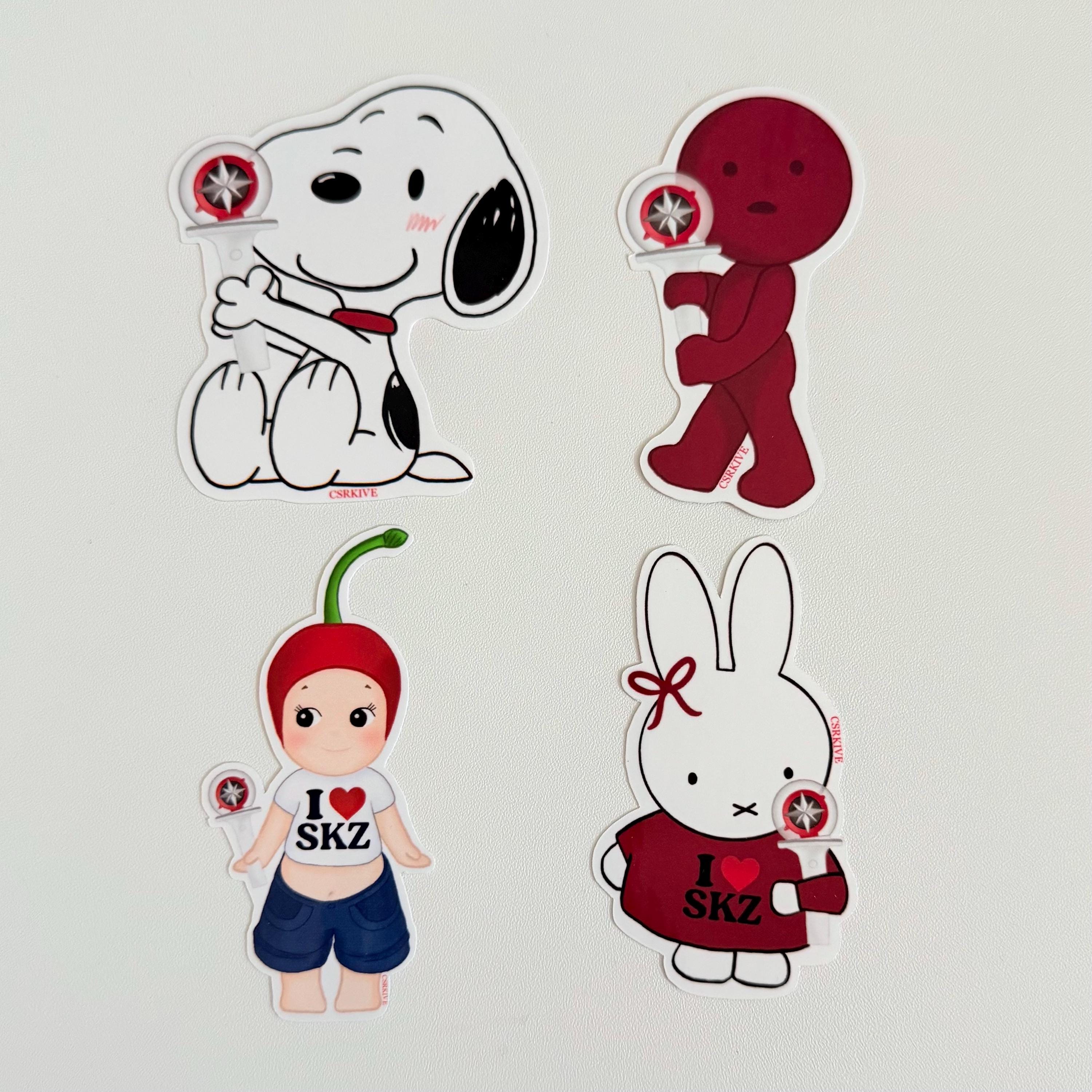 Straykids Sticker Bundle (miffy, Sonny Angel, Snoopy, Smiski) - Etsy