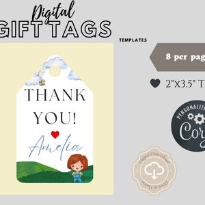 UP Party Gift Tags DIY, Digital Printouts, DIY Up Gift Tags, Print at Home Party Favors, Up Event Printable, Party Favor Gift Tags