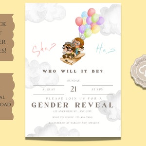 Shrek Gender Reveal, Shrek Gender Reveal Invitation, He or She, Gender