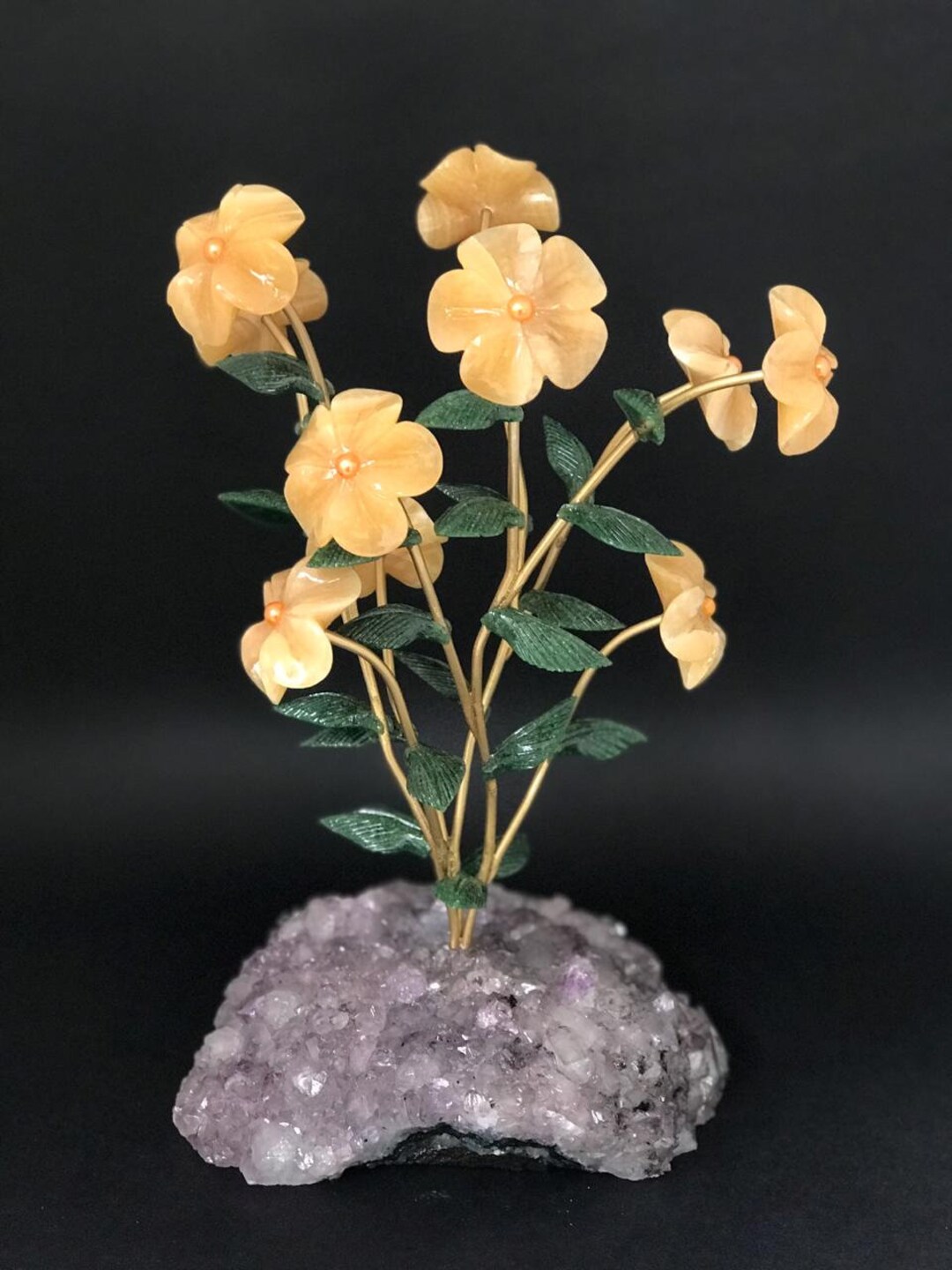 10 Flowers on Base Etsy