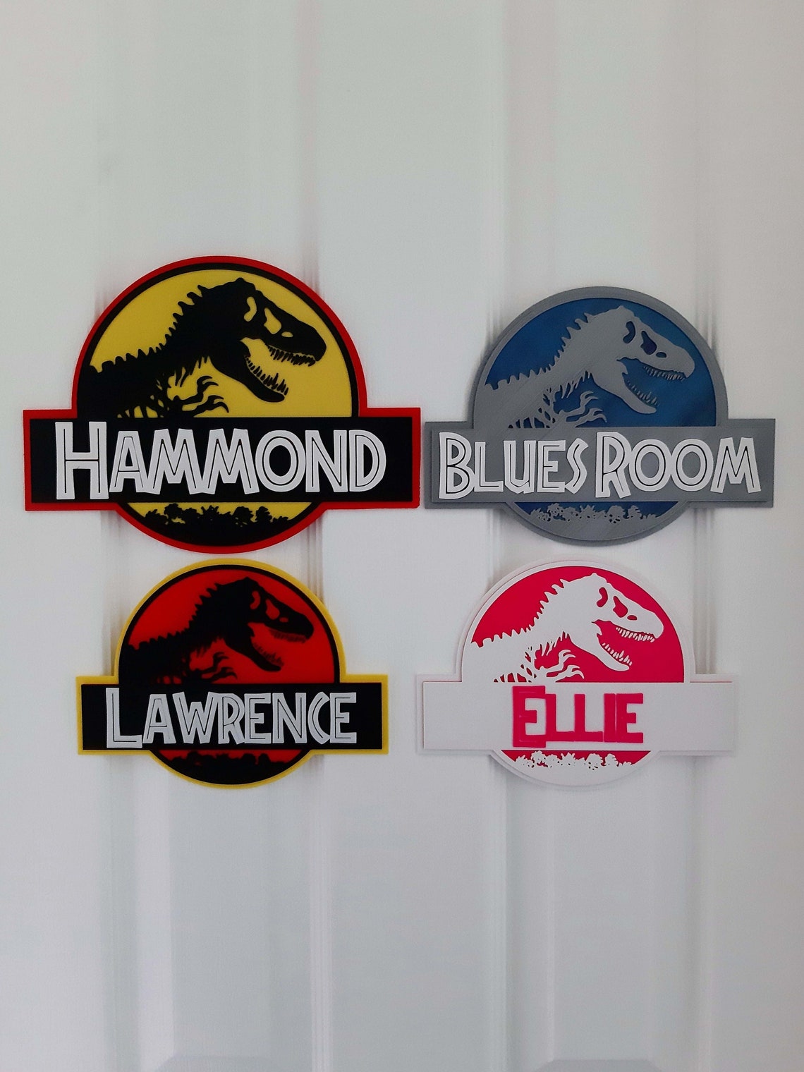 Jurassic Park/world Door Signs NEW DESIGNS Various Colours - Etsy